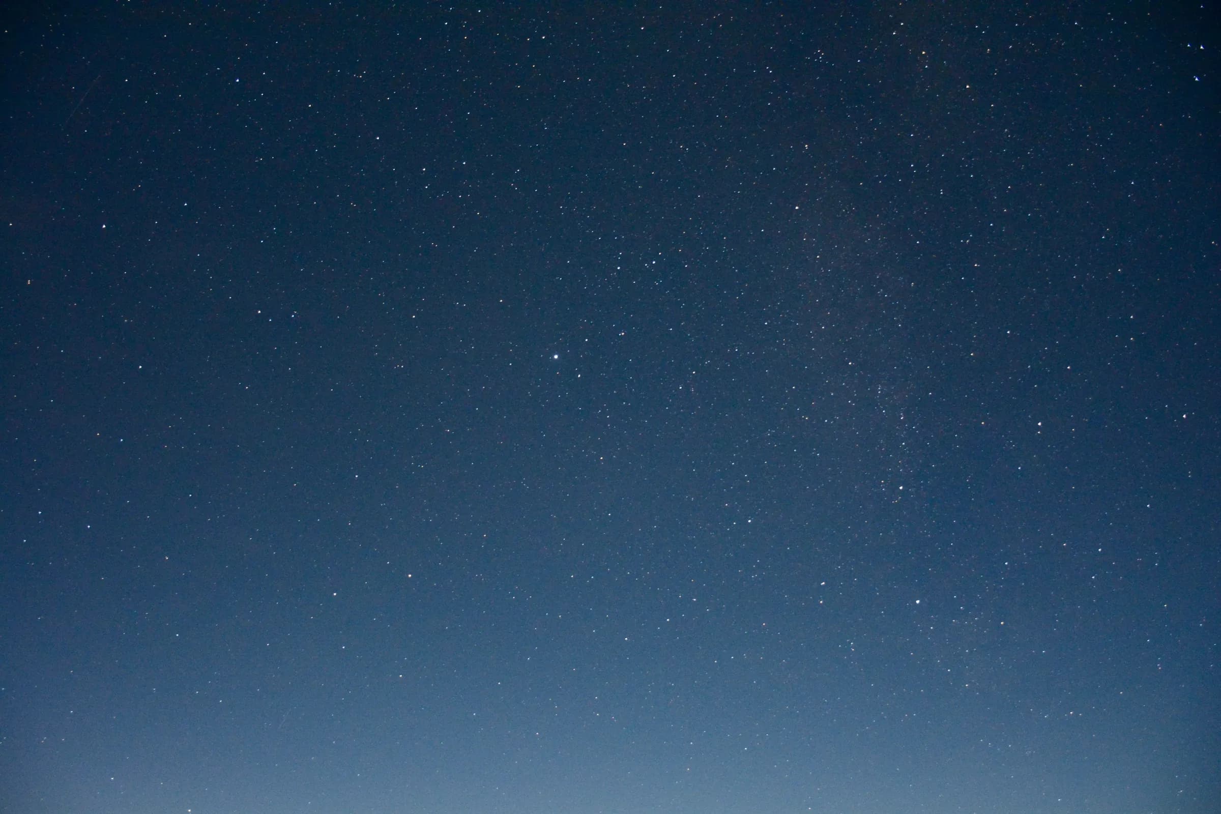 A sky full of stars over the desert camp